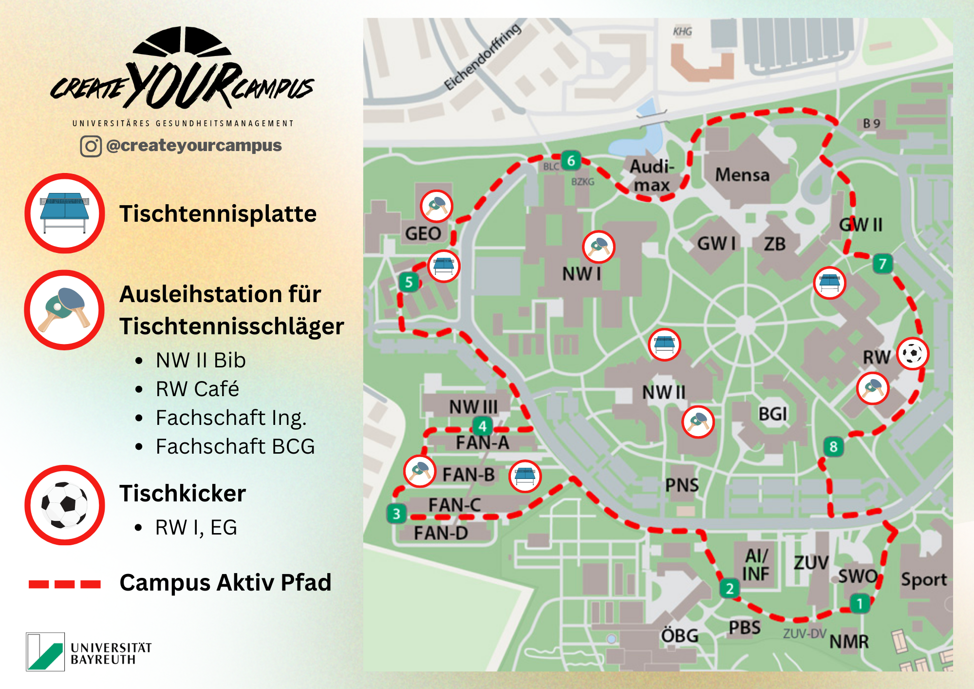 Tischtennis Campusplan